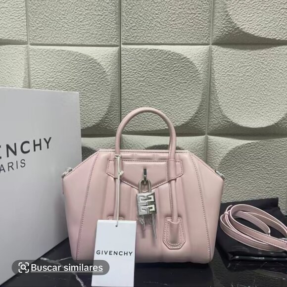Givenchy Antigona Lock Mini Top Handle Bag in Box Leather NWT - Picture 1 of 10